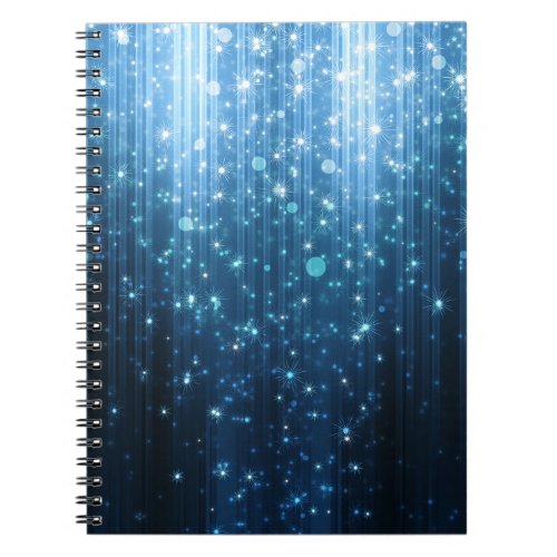 Glowing Abstract Illuminated Background Art Notebook