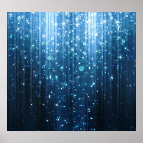Glowing Abstract Illuminated Background Art Poster
