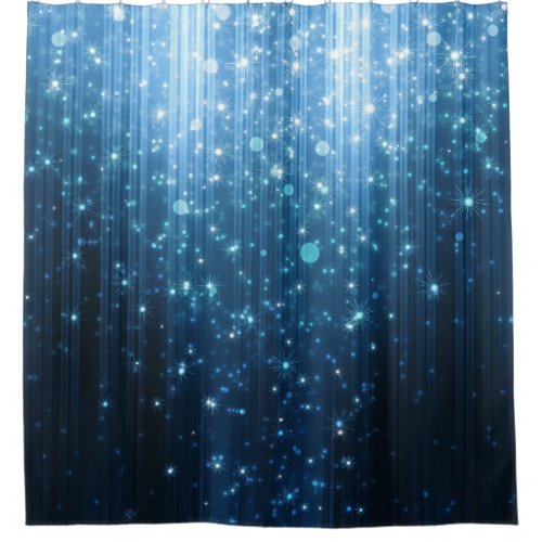 Glowing Abstract Illuminated Background Art Shower Curtain
