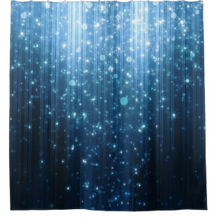 Glowing Abstract: Illuminated Background Art. Shower Curtain