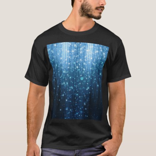 Glowing Abstract Illuminated Background Art T_Shirt