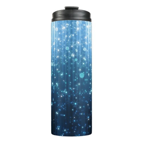 Glowing Abstract Illuminated Background Art Thermal Tumbler