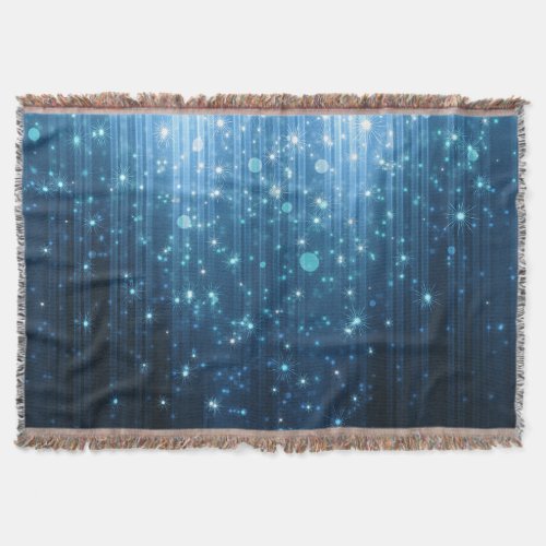 Glowing Abstract Illuminated Background Art Throw Blanket