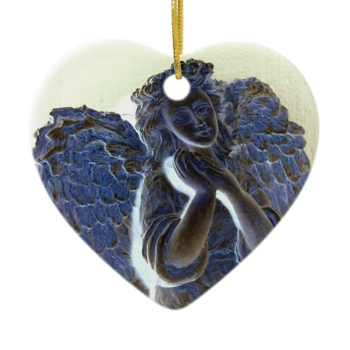 Glowing Angel Ceramic Ornament