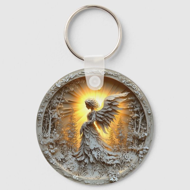 Glowing Angel Keychain (Front)