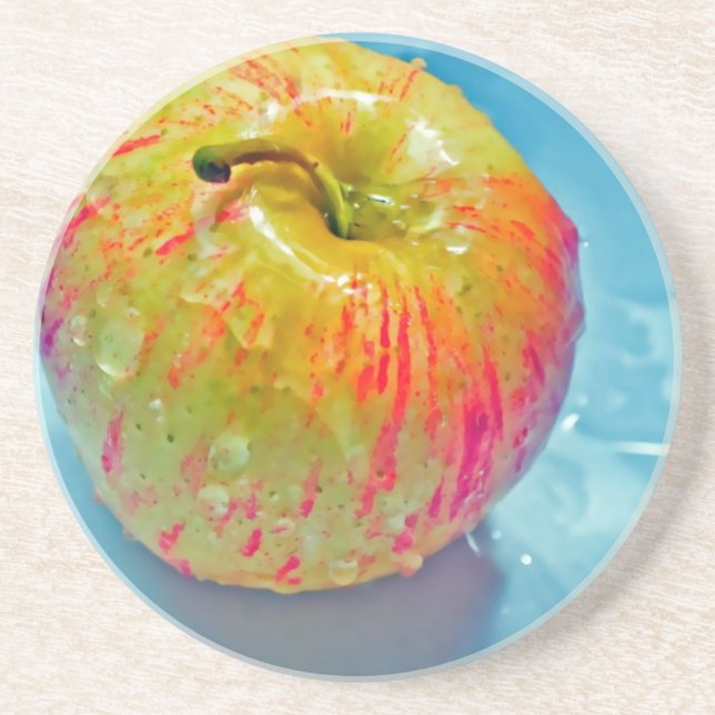 Glowing Apple Drink Coaster (Front)