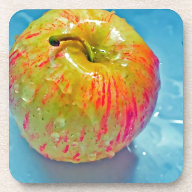 Glowing Apple Drink Coaster (Front)