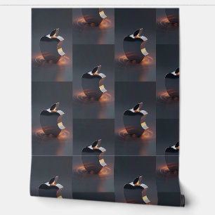 Glowing Apple Tech Vibes Wallpaper