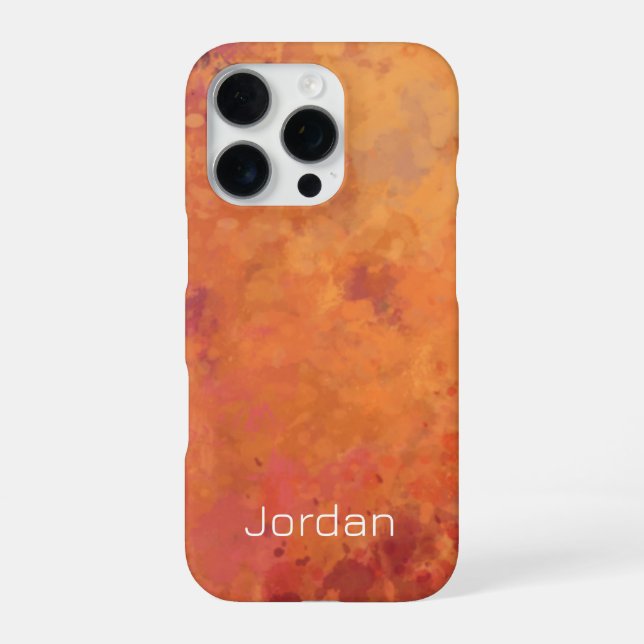 Glowing Autumn Branch Watercolor iPhone Case (Back)