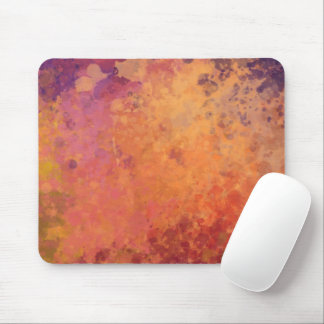 Glowing Autumn Oranges Watercolor Mouse Pad