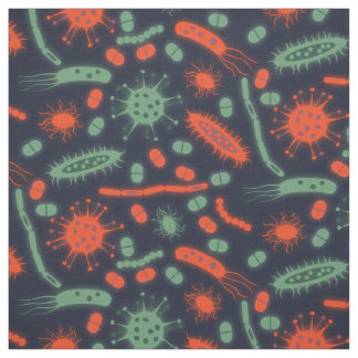 Glowing Bacteria Microorganism green red Fabric