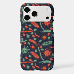 Glowing Bacteria Microorganism green red iPhone 17 Pro Max Case