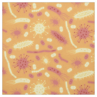 Glowing Bacteria Microorganism orange Fabric
