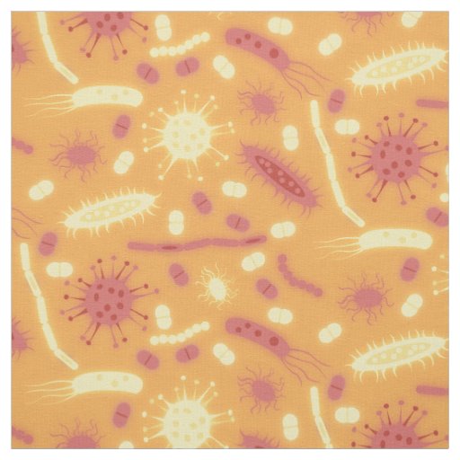 Glowing Bacteria Microorganism orange Fabric