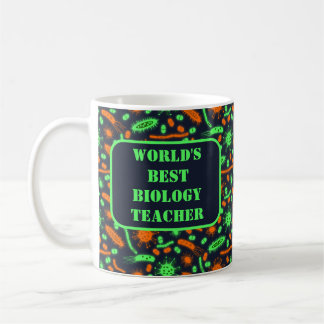 Glowing Bacteria Microorganism toxic orange green Coffee Mug