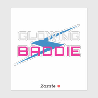 Glowing Baddie Neon Aesthetic Sticker