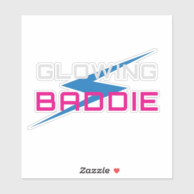 Glowing Baddie Neon Aesthetic Sticker (Sheet)