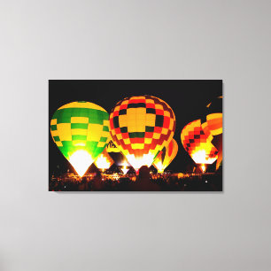 Glowing Balloons Canvas Print