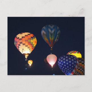 Glowing Balloons Postcard