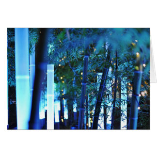 Glowing Bamboo in Tokyo, Japan. Cards