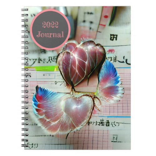 Glowing Beautiful Heart AI Generated Notebook