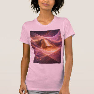 Glowing Bell Abstract Light Waves Women’s Graphic T-Shirt