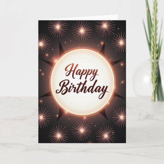Glowing Birthday Card (Front)