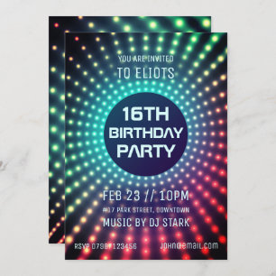 Glowing Birthday Party Invitation