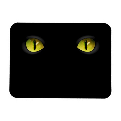 Glowing Black Cat Eyes in the Dark Magnet