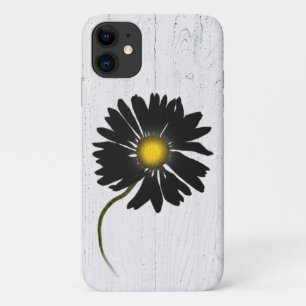 glowing black daisy iPhone 11 case