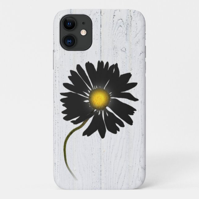 glowing black daisy Case-Mate iPhone case (Back)