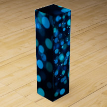 Glowing Blue Bokeh Light Abstract