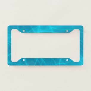 Glowing Blue Rays  License Plate Frame