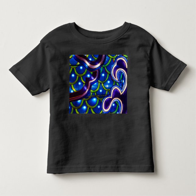 Glowing Blue Scales  Toddler T-shirt (Front)