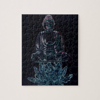 Glowing Buddha Jigsaw Puzzle by DragonL8dy at Zazzle