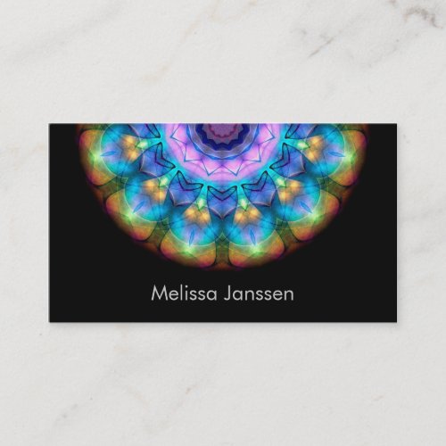 Glowing Burnt Glass -Mandala- Business Cards