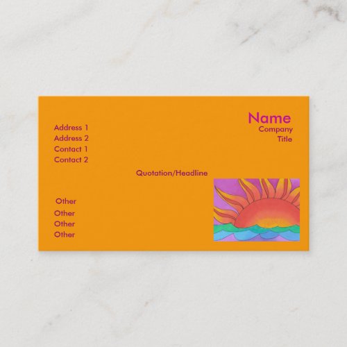 Glowing Business Card Template