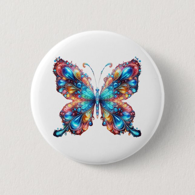 Glowing Butterfly Button (Front)