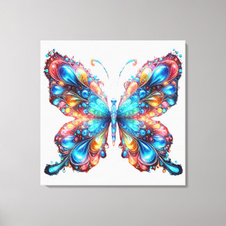 Glowing Butterfly Canvas Print
