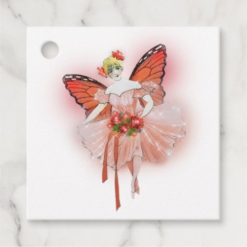 Glowing Butterfly Fairy Baby Shower Favor Tags