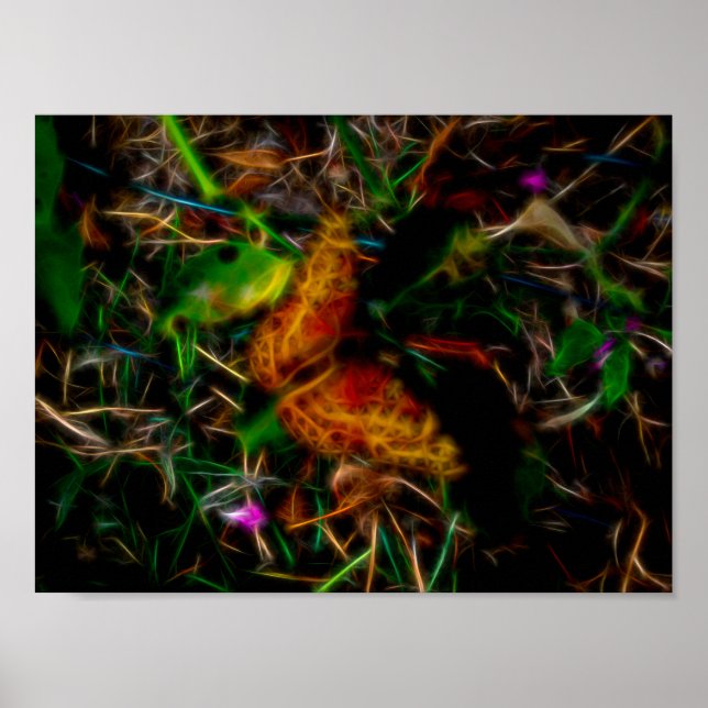 Glowing Butterfly Poster (Front)