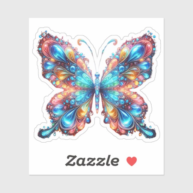Glowing Butterfly Sticker (Sheet)