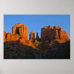 Glowing Cathedral Rock 1513 Poster at Zazzle