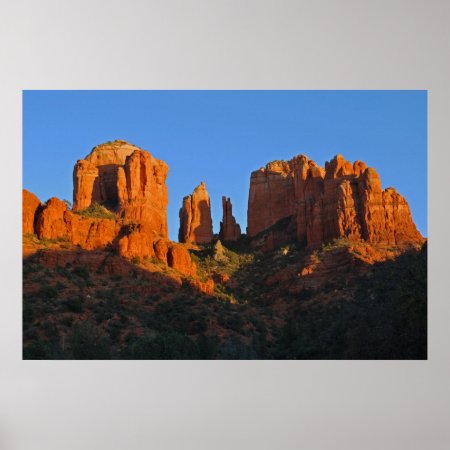 Glowing Cathedral Rock 1513 Poster