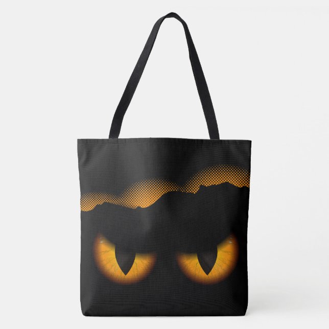 Glowing Cats Eyes Tote Bag (Front)