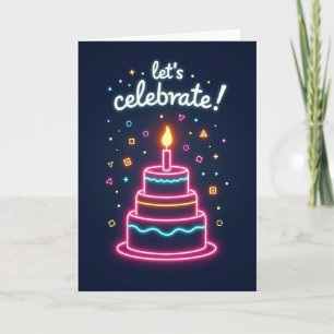 Glowing Celebration Card