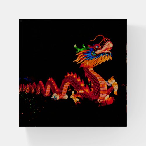 Glowing Chinese Parade Dragon Paperweight