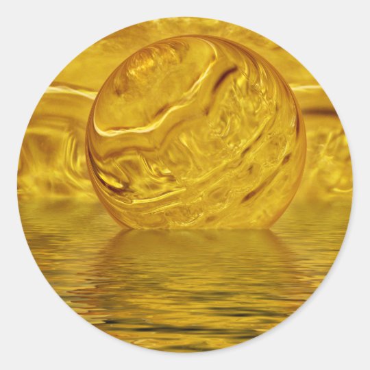 Glowing Classic Round Sticker