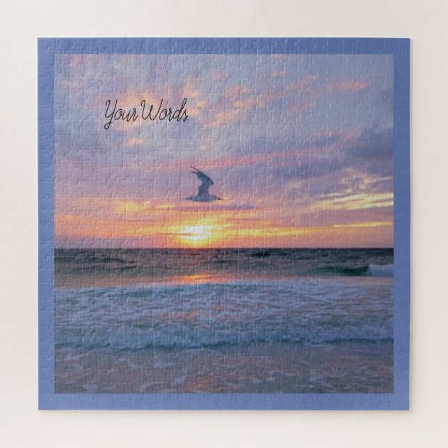 Glowing Clouds Over Sunset Jigsaw Puzzle (Vertical)