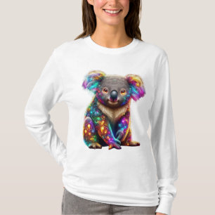 "Glowing Colorful Koala - Radiant Wildlife Art" T-Shirt